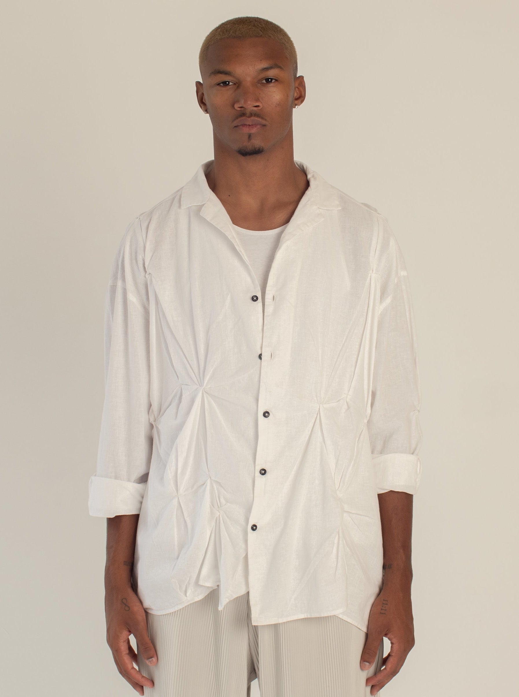 Off white linen outlet shirt